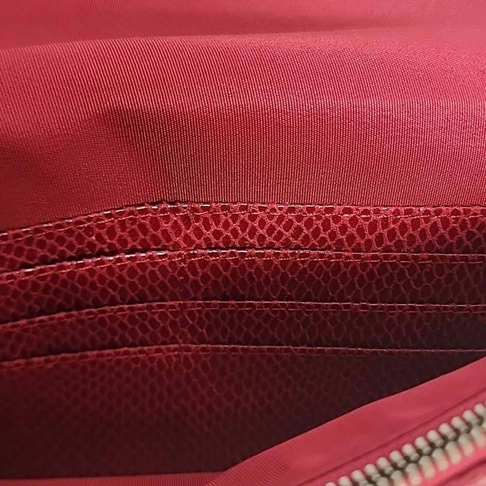White House Black Market Elegant Red Suede/leather Crossbody Clutch. Minimalist - Picture 7 of 10